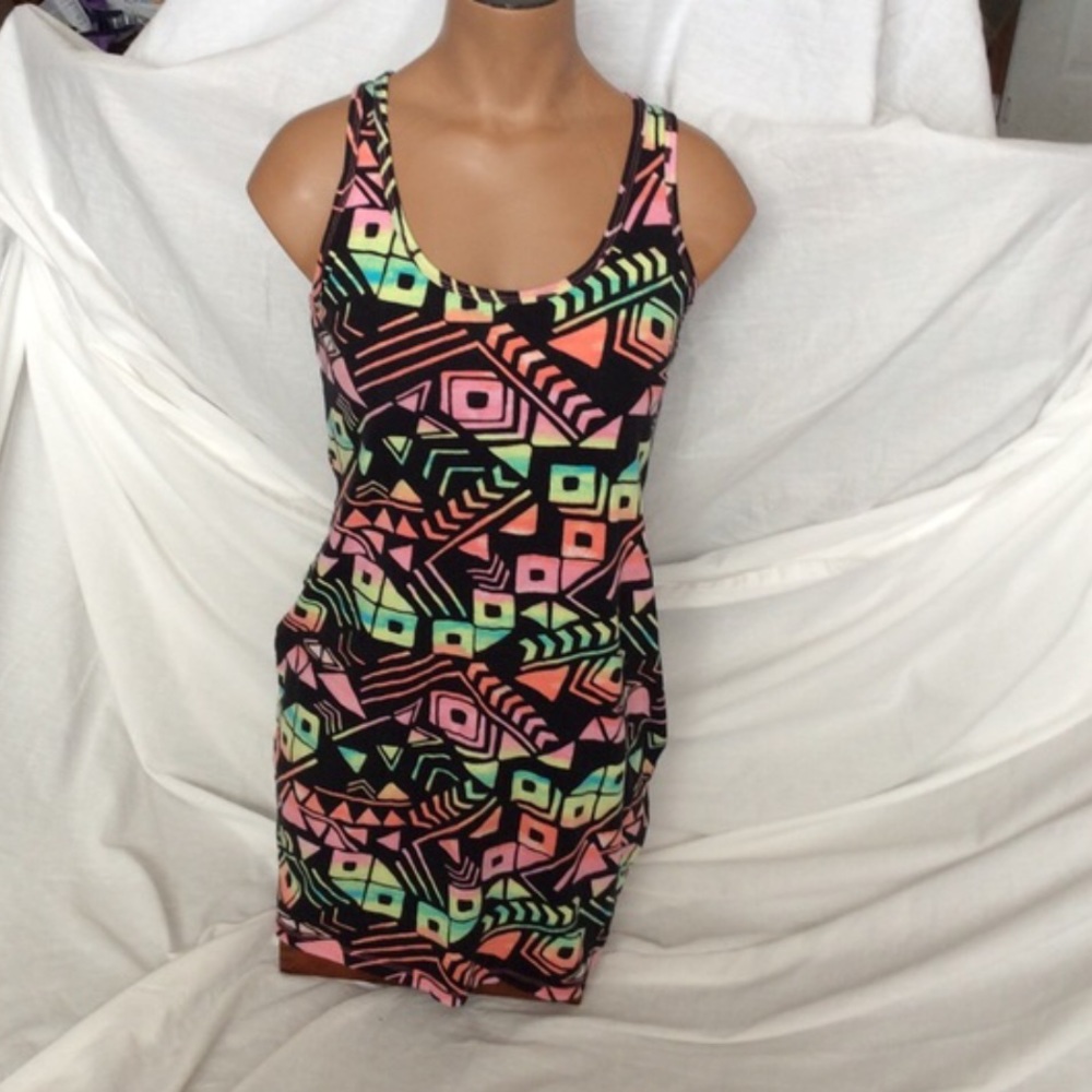 VS PINK Neon Print Dress